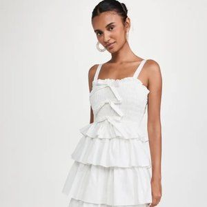 Shopbop English Factory Ruffle Tiered Maxi Dress (L)